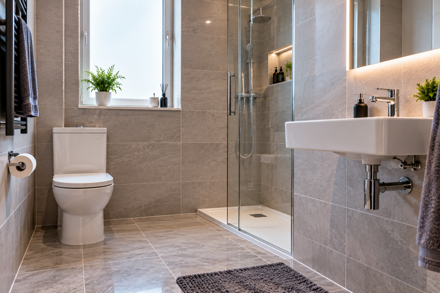 Plumbing project after renovation