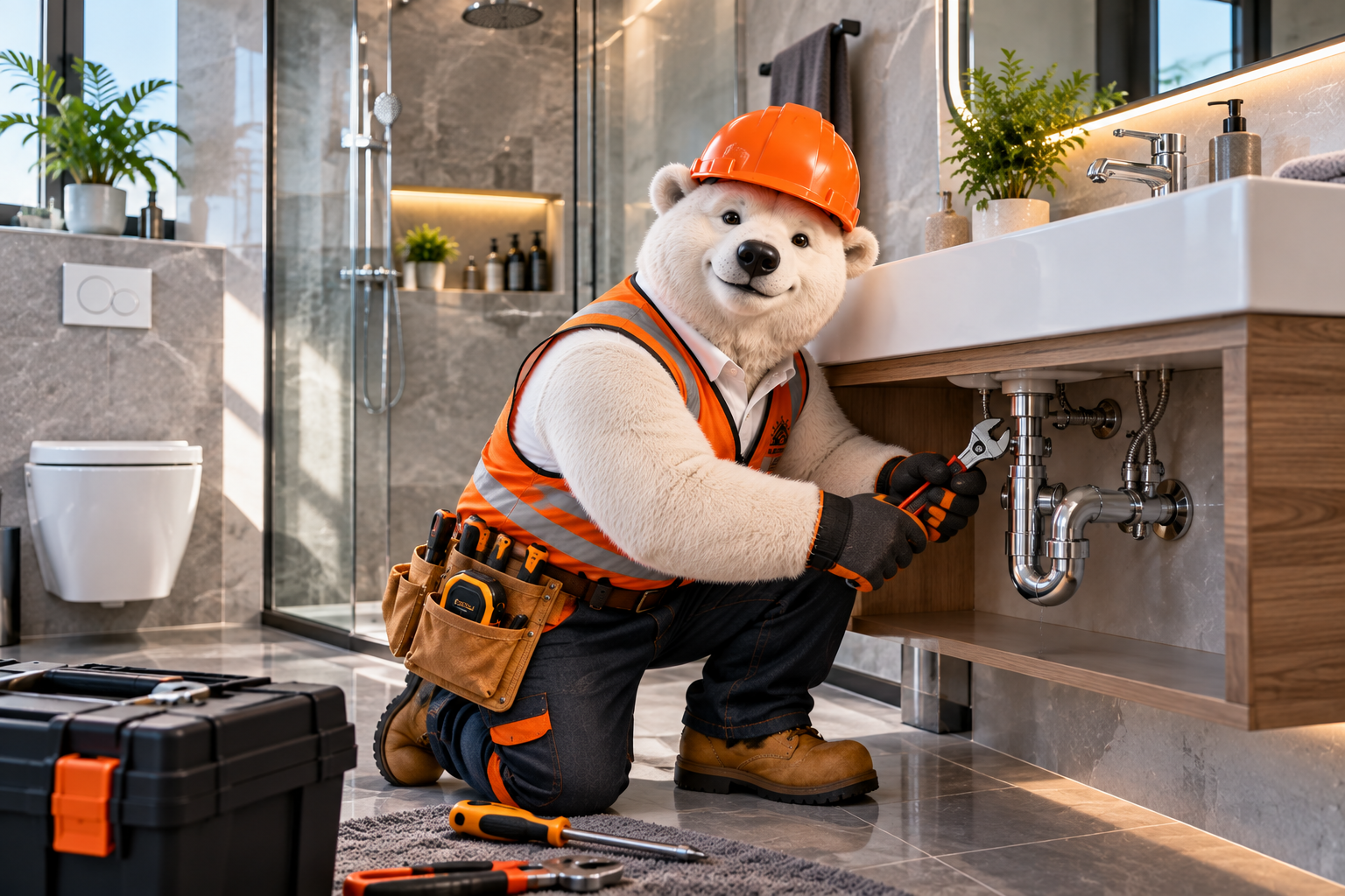 Bathroom plumbing